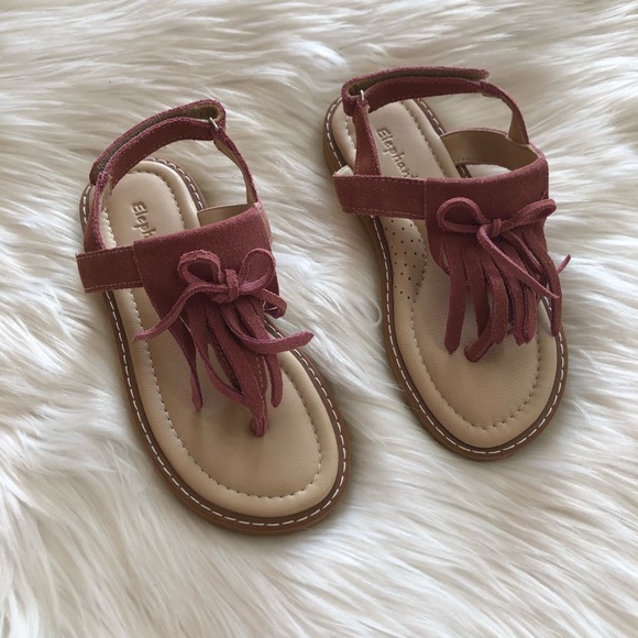 Elephantito Other - Elephantino Dusty Pink Fringe Sandals
